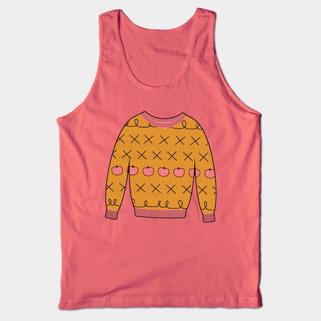 Horsin' Around Apples Sweater Tank Top by katmargoli